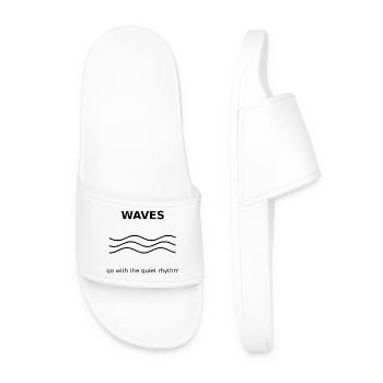 Waves - Men’s Pool Sliders - white - Front