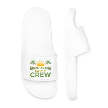 Gran Canaria Party Crew - Men’s Pool Sliders - white - Front