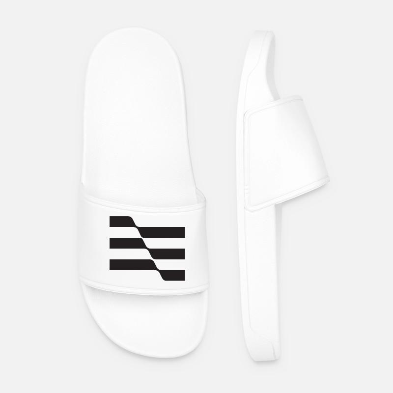 Conception de la vague noire - Claquettes Homme - blanc