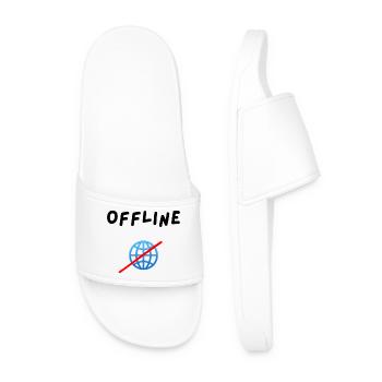 Offline - Men’s Pool Sliders - white - Front