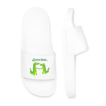 Crocodeal - Claquettes Homme - blanc - Devant
