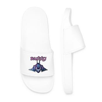 Illustration de chauve-souris néon Batty - Claquettes Homme - blanc - Devant