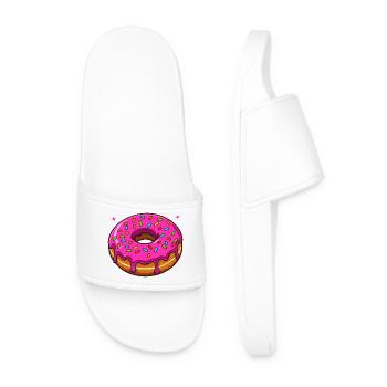A hole full of happiness - Men’s Pool Sliders - white - Front