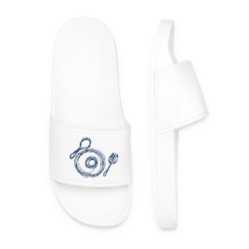 Creative cutlery design - Men’s Pool Sliders - white - Front