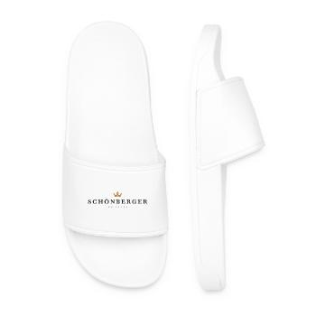 Schönberger Original Family Logo - Men’s Pool Sliders - white - Front