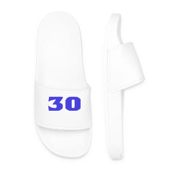 30. 30 YEARS. 30th ANNIVERSARY. 30TH ANNIVERSARY. - Men’s Pool Sliders - white - Front