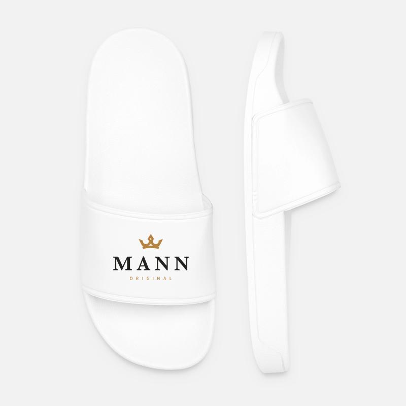 Mann Original Familienlogo - Männer Badelatschen - Weiß