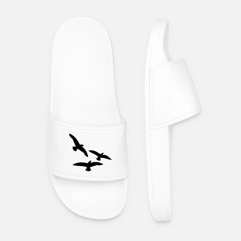 Birds - Men’s Pool Sliders - white