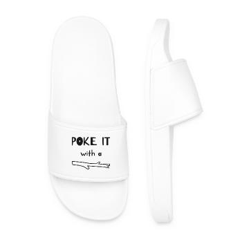 Poke it with a stick - Men’s Pool Sliders - white - Front