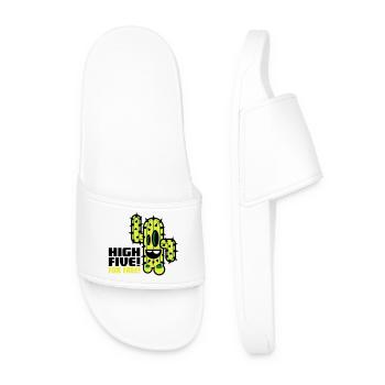 cactus comique - Claquettes Homme - blanc - Devant