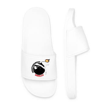 Testa Mora génétiquement Ribellu Corse azezzu - Claquettes Homme - blanc - Devant