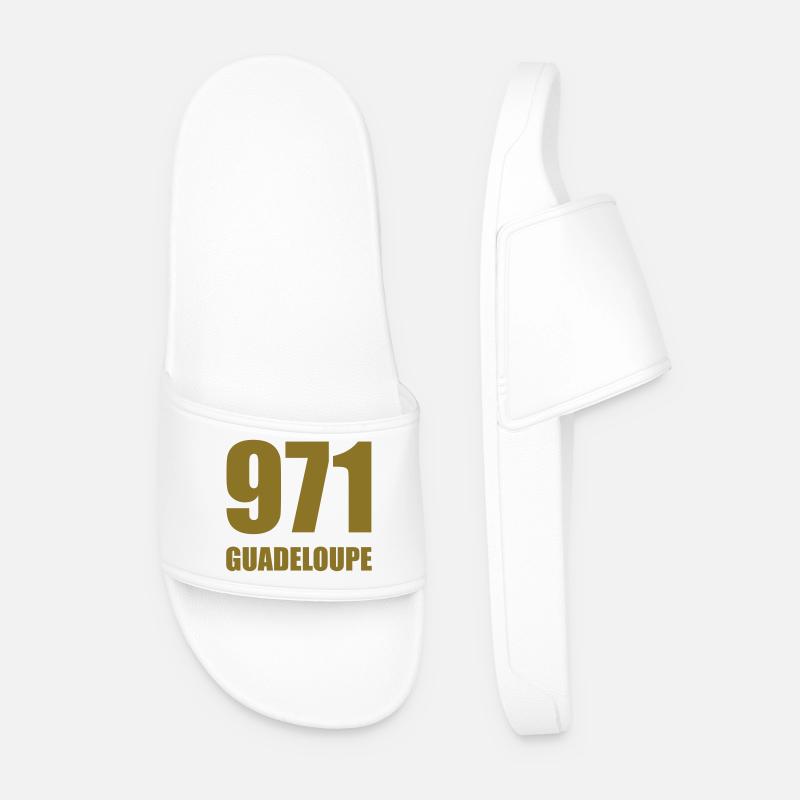 971 Guadeloupe - Männer Badelatschen - Weiß