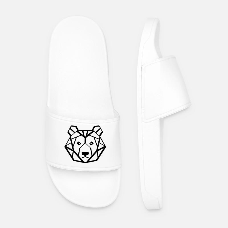 bear - Men’s Pool Sliders - white