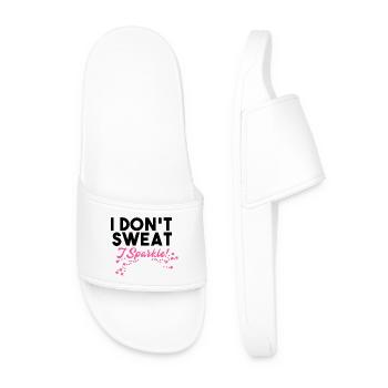 I Don't Sweat (black) - Men’s Pool Sliders - white - Front