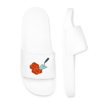 Pierres de maçon - Claquettes Homme - blanc - Devant