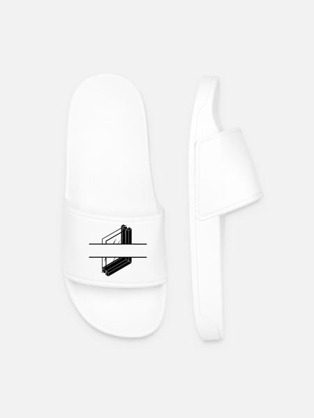 Glazier shop 2 - Men’s Pool Sliders - white