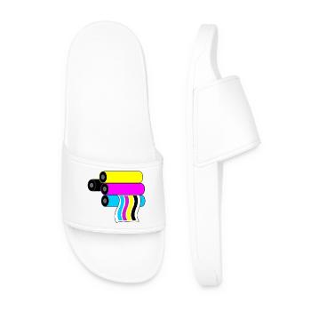 Printing logo 3 - Men’s Pool Sliders - white - Front