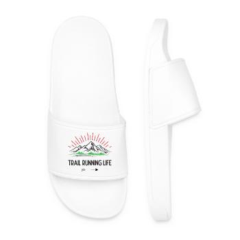 Trail Running Life - Men’s Pool Sliders - white - Front