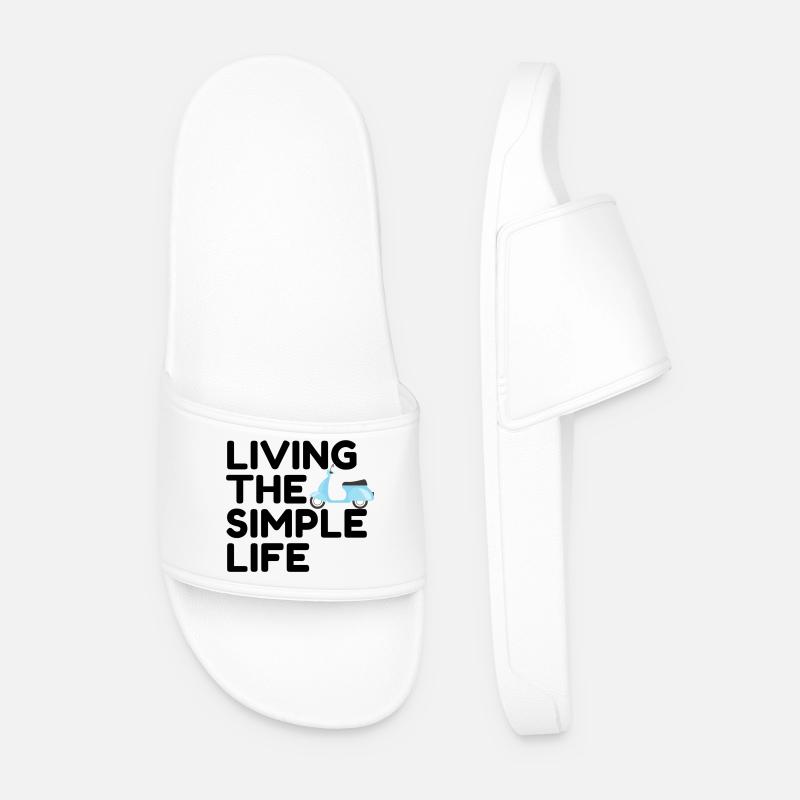 Living the simple life - Männer Badelatschen - Weiß