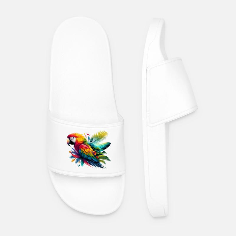 Parrot - Men’s Pool Sliders - white