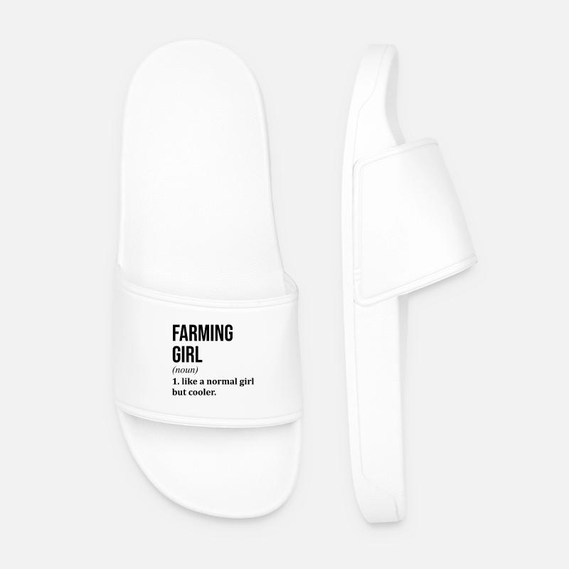 Farming - Men’s Pool Sliders - white