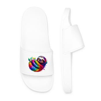 Sloth - Men’s Pool Sliders - white - Front