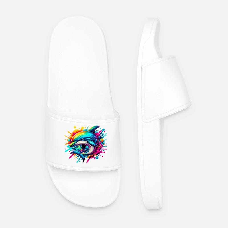 Dolphin - Men’s Pool Sliders - white