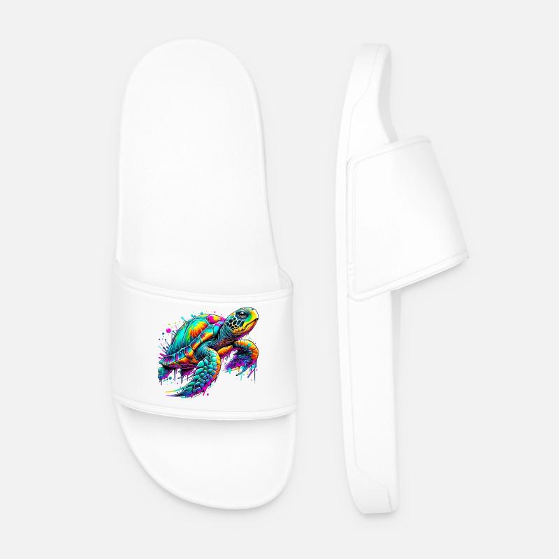 Turtle - Men’s Pool Sliders - white