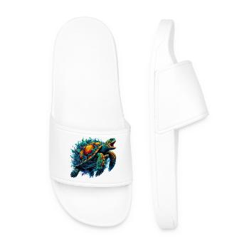 Turtle - Men’s Pool Sliders - white - Front