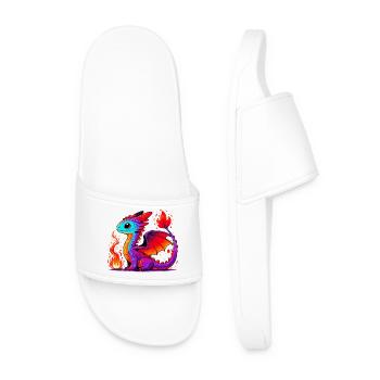 Dragon - Men’s Pool Sliders - white - Front