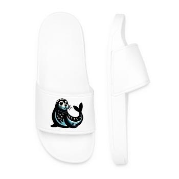 Phoque - Claquettes Homme - blanc - Devant