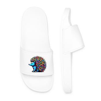 Hedgehog - Men’s Pool Sliders - white - Front