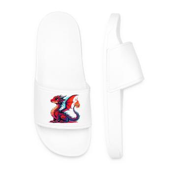 Dragon - Men’s Pool Sliders - white - Front
