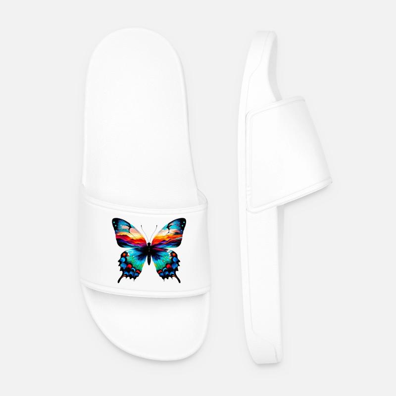 Butterfly - Men’s Pool Sliders - white