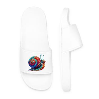 Snail - Men’s Pool Sliders - white - Front