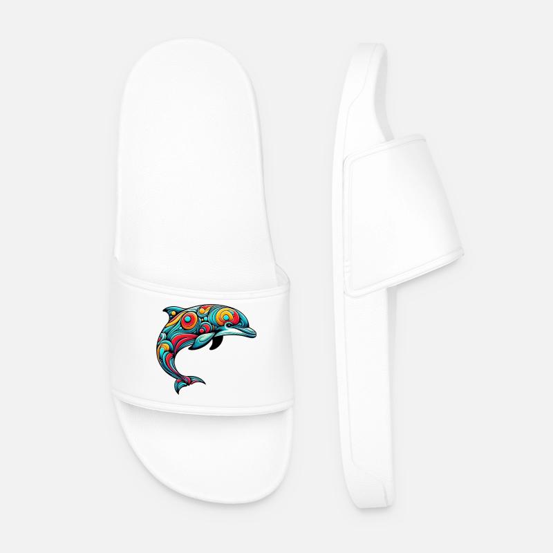 Dolphin - Men’s Pool Sliders - white