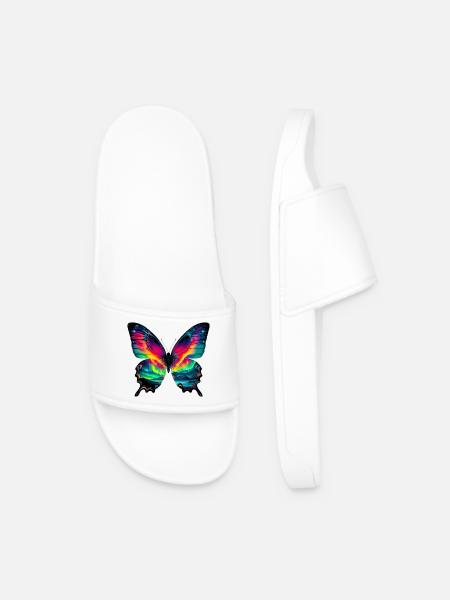 Butterfly - Men’s Pool Sliders - white