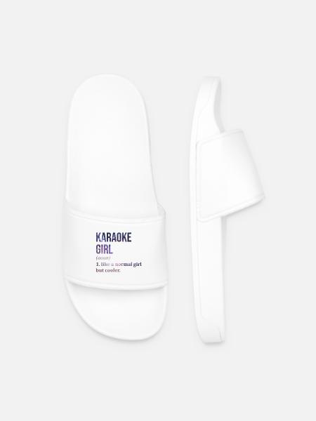 Karaoké Karaoké Karaoké - Claquettes Homme - blanc