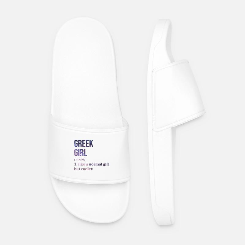 Greece - Men’s Pool Sliders - white