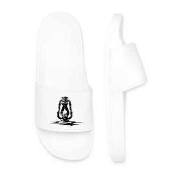 Sketch oil lamp - Men’s Pool Sliders - white - Front