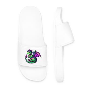 Dragon - Men’s Pool Sliders - white - Front