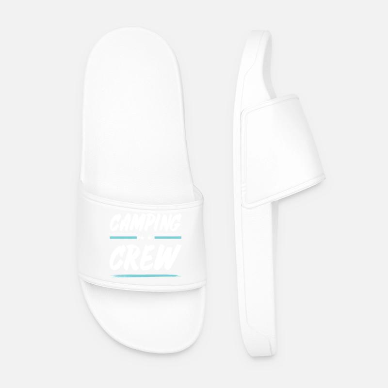 Camping Crew - Men’s Pool Sliders - white