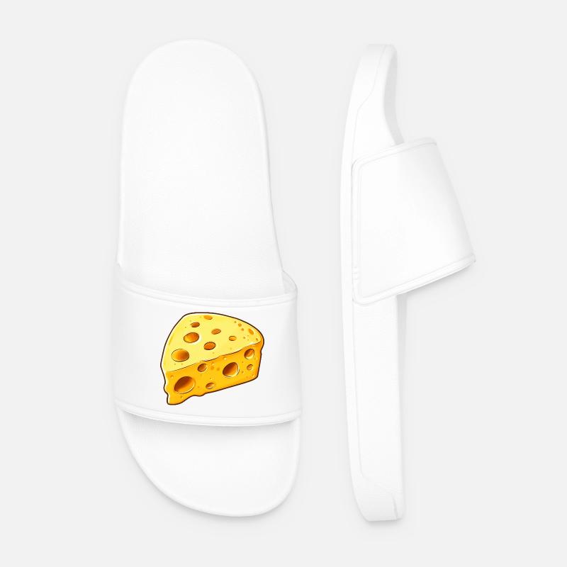 Käse Cheese - Männer Badelatschen - Weiß