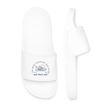 Papa run running le meilleur coureur course à pied - Claquettes Homme - blanc - Devant