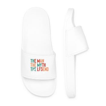Papa - L’homme, le mythe, la légende - Claquettes Homme - blanc - Devant