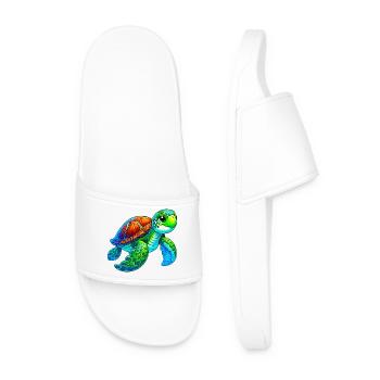 Turtle - Men’s Pool Sliders - white - Front
