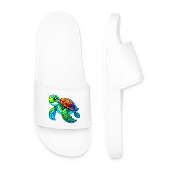 Turtle - Men’s Pool Sliders - white - Front
