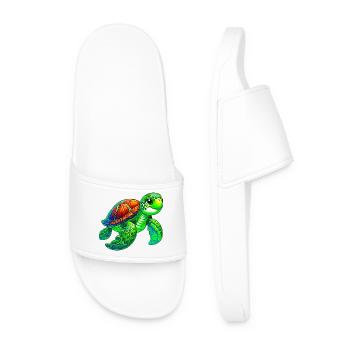 Turtle - Men’s Pool Sliders - white - Front