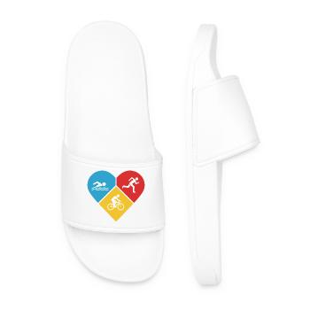 J’adore le triathlon - Claquettes Homme - blanc - Devant