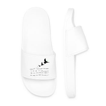Doves of Peace - Men’s Pool Sliders - white - Front
